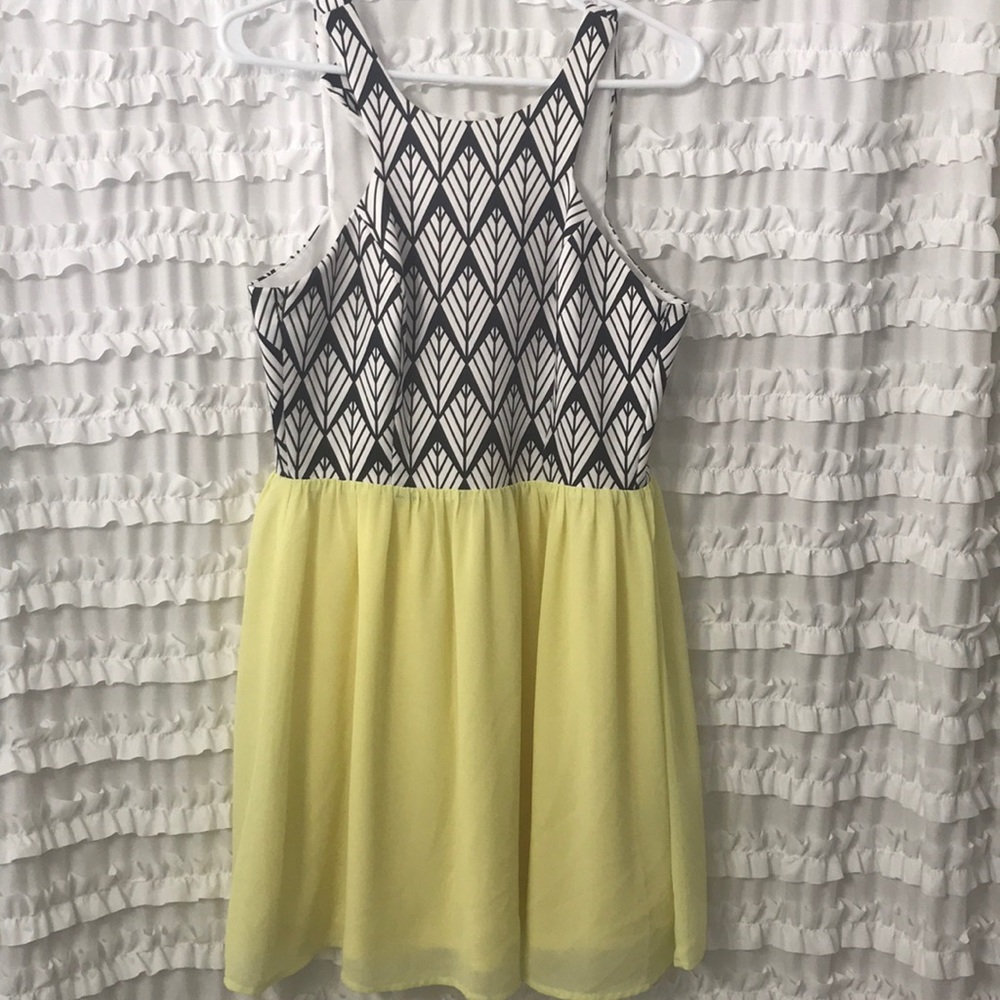 Art Deco Top Fit & Flare Dress